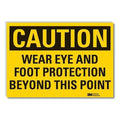 Caution Sign, 3-1/2 in. H, Vinyl, LCU3-0403-RD_5x3.5
