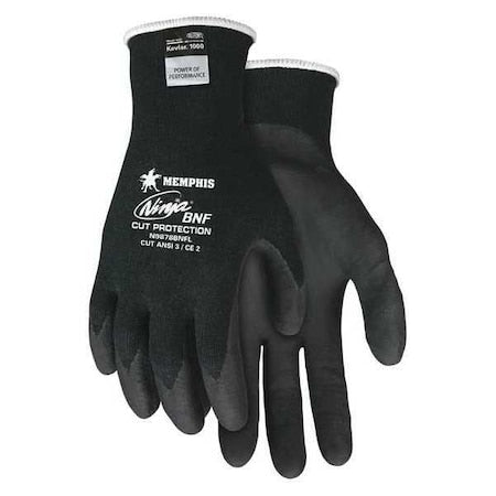 Cut Resistant Coated Gloves, Cut Level A3 , Nitrile , Sandy , M 1 PR