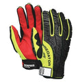 Predator Multi-Task Hi-Vis Mechanics Gloves, Polyurethane Coated Synthetic Palm, Spandex Back, M
