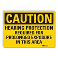 Caution Sign, 3-1/2 in. H, Vinyl, LCU3-0456-RD_5x3.5