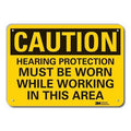 Caution Sign, 14" W, 10" H, 0.055" Thick, LCU3-0447-NP_14x10