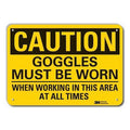Caution Sign, 14" W, 10" H, 0.055" Thick, LCU3-0451-NP_14x10
