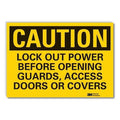 Caution Sign, 3-1/2 in. H, Vinyl, LCU3-0452-RD_5x3.5