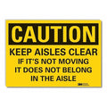Caution Sign, 10 in Height, 14 in Width, Reflective Sheeting, Horizontal Rectangle, English