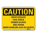Caution Sign, 14" W, 10" H, 0.055" Thick, LCU3-0475-NP_14x10