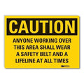 Caution Sign, 3-1/2 in. H, Vinyl, LCU3-0478-RD_5x3.5