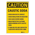 Caution Sign, 5 in Height, 3 1/2 in Width, Reflective Sheeting, Vertical Rectangle, English