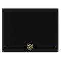 Certificate Cover,Black/Gold,12 in H,PK5
