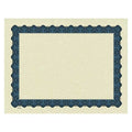 Certificate, Blue, Metallic Border, PK100