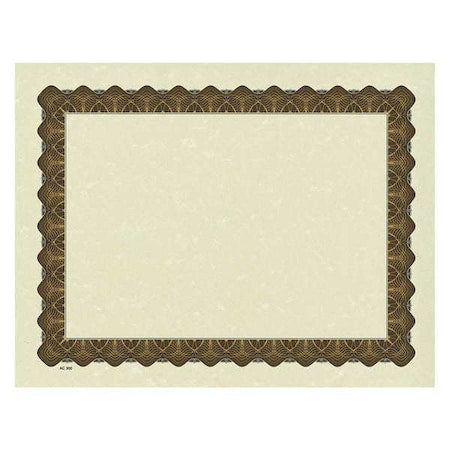 Certificate, Gold, Metallic Border, PK100