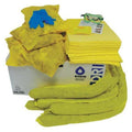 Spill Kit, 30 gal Volume Absorbed per Kit, 40 gal Capacity, Box, Yellow