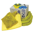 Spill Kit Refill, 11 gal Volume Absorbed per Kit, 15 gal Capacity, Box, Yellow