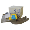 Spill Kit Refill, 12 gal Volume Absorbed per Kit, 10 gal Capacity, Box, Gray