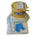 Spill Kit, 10 gal Volume Absorbed per Kit, 10 gal Capacity, Lab Pack, White