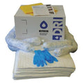 Spill Kit Refill, 10 gal Volume Absorbed per Kit, 10 gal Capacity, Box, White