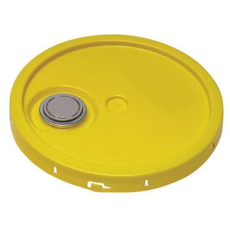 Lid, Yellow, Spout w/Tear Tab, 1-3/16 in. H