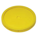 Pail Lid, Yellow, Tear tab, 1-3/16 in. H