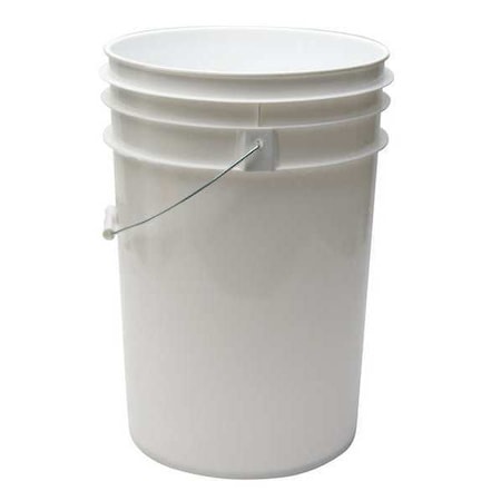 Pail, 6.0 gal., Open Head, White
