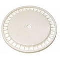 Plastic Pail Lid, White, Snap, 12-3/16"H