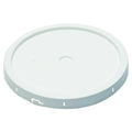 12-3/16 in Dia Tear Tab Pail Lid, White, 1-3/16 in H