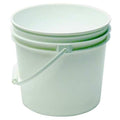 Pail, 1.0 gal., Plastic Handle, White