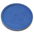 Plastic Pail Lid, Blue, Tear tab, 1-3/16inH