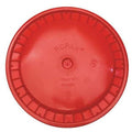 Plastic Pail Lid, Red, Snap, 1-3/16 in. H