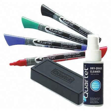 Dry Erase Marker Set, Fine Tip, Assorted Colors, PK5 Low Odor