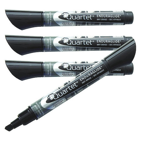 Dry Erase Marker, Fine Tip, Black, PK12 Low Odor