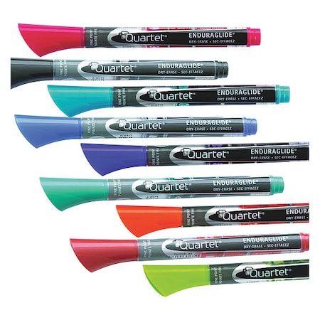 Dry Erase Marker, Fine Tip, Assorted Colors, PK12 Low Odor