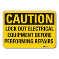Caution Sign, 7 in. H, Aluminum, LCU3-0439-RA_10x7