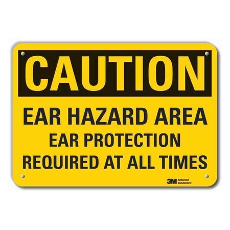 Caution Sign, 14" W, 10" H, 0.055" Thick, LCU3-0429-NP_14x10