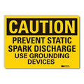 Caution Sign, 5 in. H, Vinyl, LCU3-0430-RD_7x5
