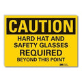 Caution Sign, 3-1/2 in. H, Vinyl, LCU3-0434-RD_5x3.5