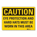 Caution Sign, 3-1/2 in. H, Vinyl, LCU3-0435-RD_5x3.5