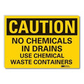 Caution Sign, 3 1/2 in H, 5 in W, Horizontal Rectangle, English, LCU3-0422-RD_5x3.5