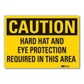 Caution Sign, 3-1/2 in. H, Vinyl, LCU3-0411-RD_5x3.5