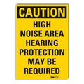 Caution Sign, 3-1/2 in. H, Vinyl, LCU3-0413-RD_5x3.5