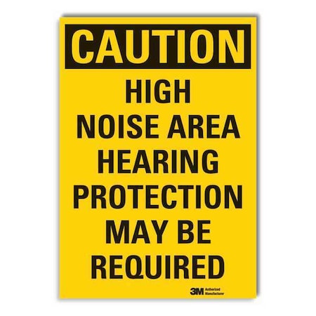 Caution Sign, 3-1/2 in. H, Vinyl, LCU3-0413-RD_5x3.5