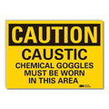 Caution Sign, 10" W, 7" H, 0.004" Thickness, LCU3-0414-ED_10x7