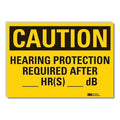 Caution Sign, 3-1/2 in. H, Vinyl, LCU3-0416-RD_5x3.5