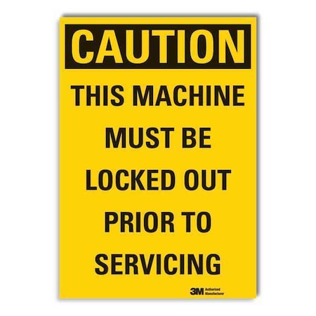 Caution Sign, 14 in Height, 10 in Width, Reflective Sheeting, Vertical Rectangle, English