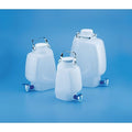 Rectangular Carboy, Stopcock, 2.64 gal. (Formerly Lab Safety Supply)
