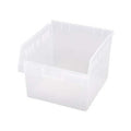 Shelf Storage Bin, Polypropylene, Clear, 8 in H, 11 1/8 in W, 11 5/8 in L