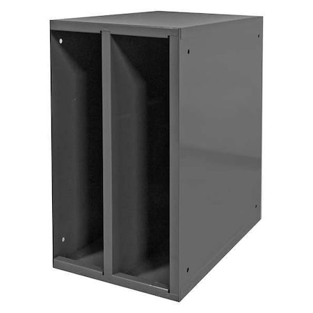 Specialty Storage Cabinet, 24 in H, 13-3/4 in W, 24 1/8 in D, None, Gray, 0 Shelves, 0 Drawers