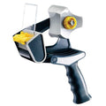 Tape Dispenser, 2 in Max. Tape Width. 5 1/2 in Tape Core Dia, Pistol, Plastic, Blue