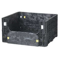 Collapsible Bulk Container 17 cu ft Volume Cap., 47 3/8 in L, 39 5/8 in W, 25 3/8 in H, Plastic