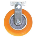 Rigid Plate Caster, Polyurethane, 1200 lb.