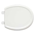 Toilet Seat With Cover, Solid Polypropylene, Round, White