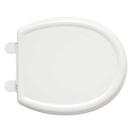 Toilet Seat With Cover, Solid Polypropylene, Round, White
